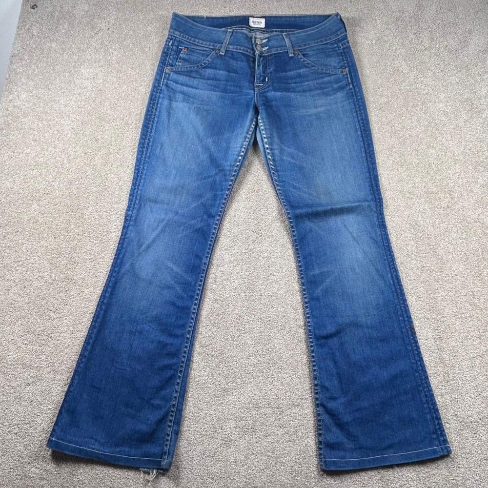 Hudson Beth Baby Bootcut Jeans Womens 29 Medium Wash Blue Denim Made in USA